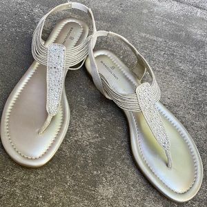 Bandolino gold sandals